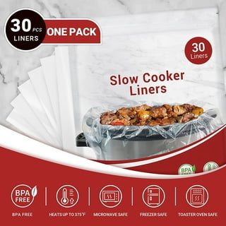 Syntus RNAB0BL96SNFQ syntus slow cooker liners, cooking bags large size  crock pot liners disposable pot liners plastic bags, fit 3qt to 8qt for sl
