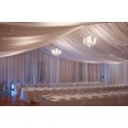 thumbnail image 2 of Ceiling Draping Sheer Voile Chiffon Ceiling Drape Panel Wedding 19 sizes 2 color", (Color:IVORY, Size: 10ft W x 17ft H), 2 of 3