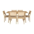 thumbnail image 4 of Holden Mid-Century Modern 7-Piece Dining Set, Natural, 4 of 11