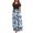 Blue womens dresses, variant on Wycnly Womens Dresses Beach Empire Waist Swing Pocket Cold Shoulder Dresses Short Sleeve Crewneck Floral Maxi Summer Dress Red XL Up to 65% off
