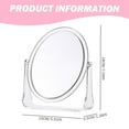 thumbnail image 3 of 7X Magnifying Makeup Mirror, Double Sided Tabletop Mirror with Stand and 360 Degree Rotation, 7X Magnification Round Vanity Mirror Magnified Desk Mirror for Makeup, 3 of 7