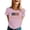 Pink8, variant on 250 Anniversary Usa Shirt Summer Tops for Women Graphic Tees Stylish Printed Short Sleeve Round Neck Comfortable Casual Daily Everyday Wear