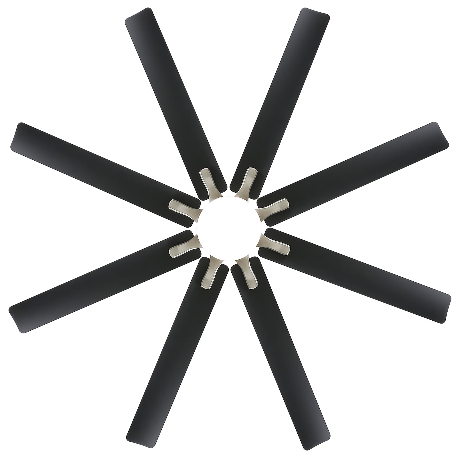 Sofucor 66" Modern Black Ceiling Fan with Light ,Phone APP and Remote,Voice Control