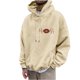thumbnail image 2 of Sudadera con capucha para hombre, estilo casual, con cuello redondo, estampado, manga larga, blusa de poliéster, 2 of 6