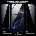 thumbnail image 2 of KOMI 360° Full Body Case Compatible with iPhone 16 Pro Max Clear Case with Lock and Screen Protector Camera Protector Clear Double Sided Glass Magnetic Aluminium Alloy Bumper Case, Purple, 2 of 5