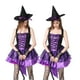thumbnail image 5 of Disfraces de bruja gótica para cosplay, ropa de fiesta de disfraces de Halloween, disfraces de mujer adulta, esmoquin sexy, vestido de tul con tirantes, sombrero y mangas, 5 of 5