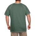 thumbnail image 3 of GIRUNS Big and Tall Henley Shirts for Men Short Sleeve Cotton Casual T Shirt with Button Placket Green 2X, 3 of 6