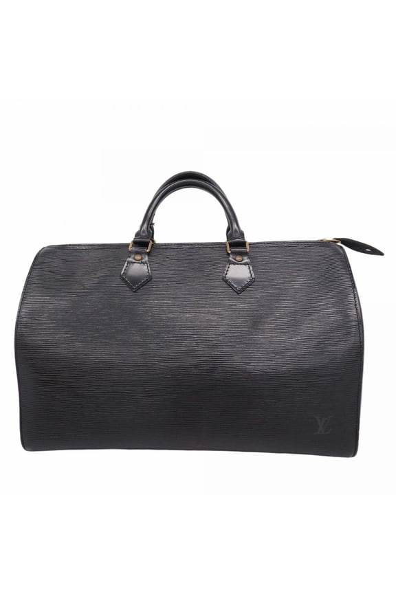 Pre-Owned Louis Vuitton Epi Speedy 35 Handbag M42992 Noir Women's