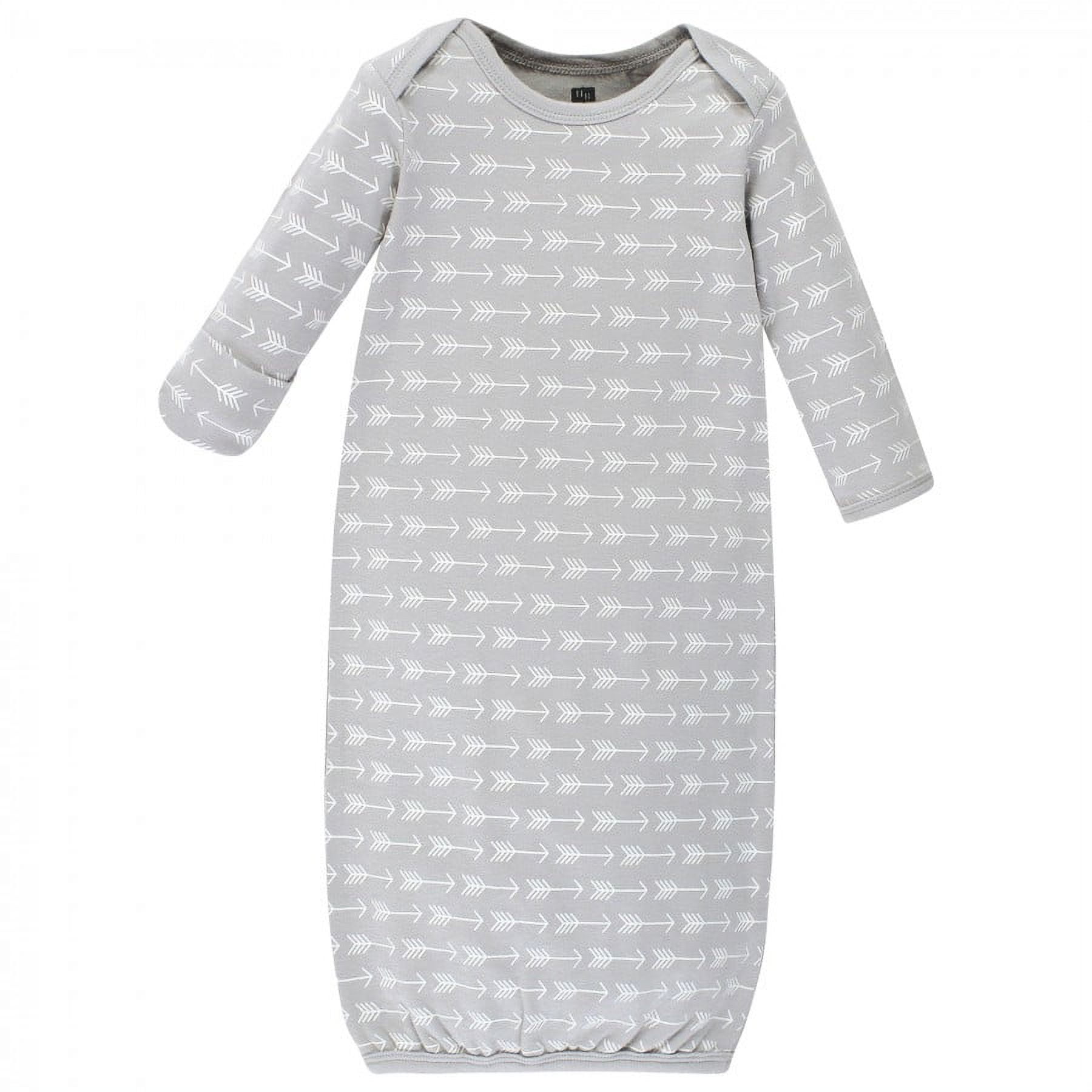 Hudson Baby Cotton Gowns, Moose and Fox, Preemie/Newborn