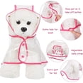 thumbnail image 3 of Xiao Hua Chubasquero impermeable para perros, ropa ligera para la lluvia con capucha tipo poncho (talla S, rojo), 3 of 4