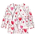 thumbnail image 3 of Bnwani Valentines Long Sleeve Toddler Shirt Crew Neck Casual Heart Printed Tops, 3 of 4