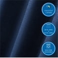 thumbnail image 3 of (4 pack) Mainstays 4 of a Kind Blackout Curtain Panels, Set of 4, Blue Cove, 28" W x 63" L, 3 of 7