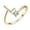 Yellow, variant on Guodhu Initial Letter Open Ring for Women Gold Stackable Alphabet Rings A-Z with Initial Crystal Inlaid Initial Rings Gifts Adjustable