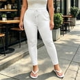 thumbnail image 2 of Lutiedan Plus Size Yoga Pants for Women High Waisted Stretchy Active Legging Casual Comfy Workout Jogger with Drawstring XL-4XL, 2 of 7