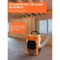 thumbnail image 4 of 190 PPD Commercial Dehumidifier with Pump, Large Room Industrial Dehumidifier with Drain Hose for 7500 Sq. Ft Basements, Job Sites, Garages, Flood Repair, Water Damage Restoration, 4 of 8