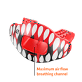 thumbnail image 6 of Shock Doctor Sport Max Air Flow Protective Sports Lip Guard, Red Drip Fang, 6 of 14