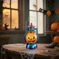 thumbnail image 5 of AUHomi Halloween Mini Pumpkin Lantern with LED Candle, 1PC Vintage Mini Pumpkin Lights with Button Battery Decor Gifts Indoor Porch Garden Lantern, Halloween Party Hanging Lanterns (C), 5 of 6