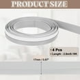 thumbnail image 2 of 4Pack Weather Stripping, 2 Inch Wide x 9.2 Feet Long Self-Adhesive Cabinet Door Seal Strip Door Draft Stopper for Wardrobe and Cupboard, Gray, 2 of 6