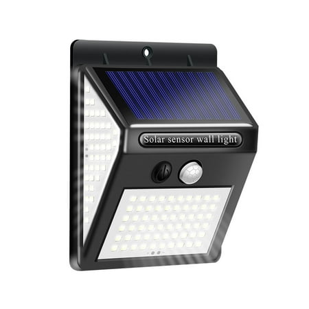 

Wall Light 140LED Solar Power 3-side Fence Light IP65 Waterproof Sensor Outdoor Garden Lamp
