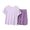 00-Purple39, variant on Byoo Smooth Sleepwear Set for Toddler Boy Solid Short Sleeve Crew Neck Top Elastic Waist Shorts Pjs Sets
