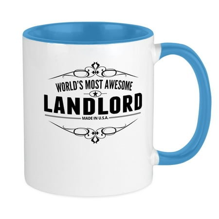 

CafePress - Worlds Most Awesome Landlord Mugs - Ceramic Coffee Tea Novelty Mug Cup 11 oz