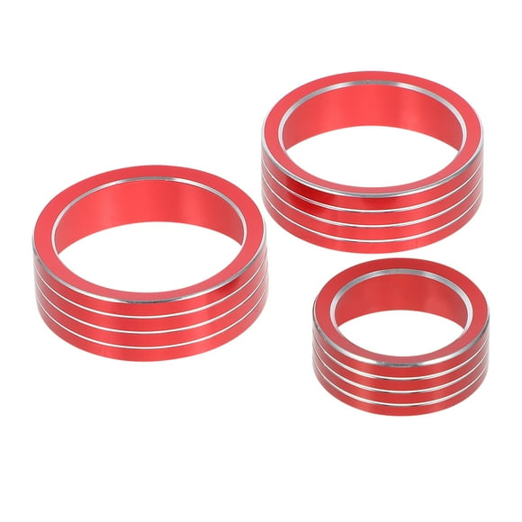 3pcs Air Conditioner Switch Knob Ring Car Interior Decoration Compatible with Forester 2019-2022