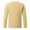 thumbnail image 4 of Zylanna Men's Long Sleeve T-Shirts, Loose Homewear Crew Neck Solid Color Casual Tops for Men Khaki, 4 of 4