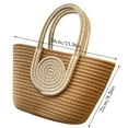 thumbnail image 2 of TIELUTT Home Textile Storage Rope Woven for Indoor and Outdoor Use and Decorative Tidy & Co Storage Heavy Duty Bags for Storage Small Cloth Bag Clothes Organizers for Folded Clothes Storage for Baby, 2 of 6