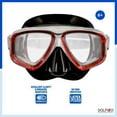thumbnail image 4 of Dolfino Pro Vega Youth Swim Mask - Red, 4 of 5
