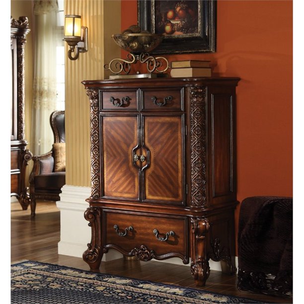 ACME Vendome 3 Drawer Accent Chest in Cherry