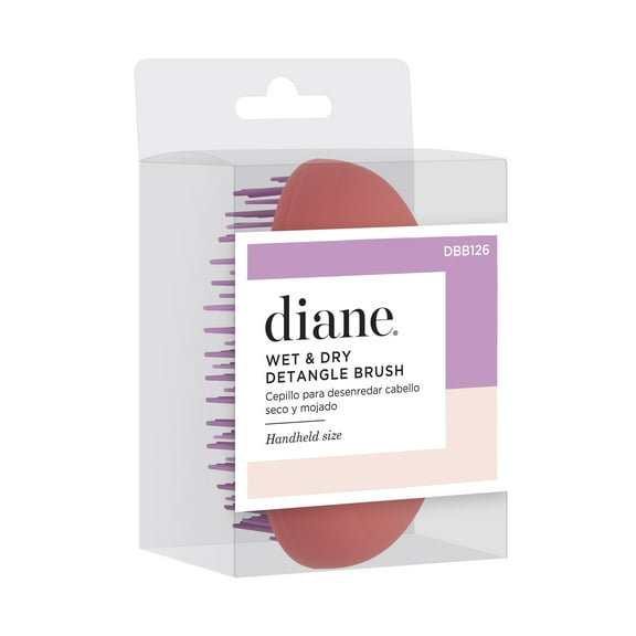 Diane Handheld Wet and Dry Detangle Brush for All Hair Types