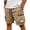 16# Khaki, variant on HKYNLAG Mens Cargo Shorts Knee Length Big and Tall Hiking Shorts Relaxed Fit Wide Leg Outdoor Carpenter Work Short with Zipper Pockets Saffron XL