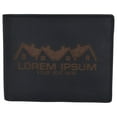 thumbnail image 2 of Mens Genuine Leather Real Estate Logo RFID Bifold Wallet Gift Promo, 2 of 21