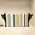 thumbnail image 5 of Peeping Cat Metal Bookends Cute Cat Book Ends for Shelves Bookshelf Decorative Objects Home Office Desk Bookshelf Decor Cat Lover Gifts for Women (Black), 5 of 6