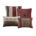 thumbnail image 6 of Home Essence Emerson Jacquard 24 Piece Red Room in a Bag, Cal King, 6 of 14