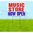 thumbnail image 1 of Music Store Now Open (18" x 24") Yard Sign, Includes Metal Step Stake, 1 of 6