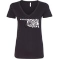 thumbnail image 3 of Inktastic Oklahoma Silhouette Mandala Women's V-Neck T-Shirt, 3 of 5