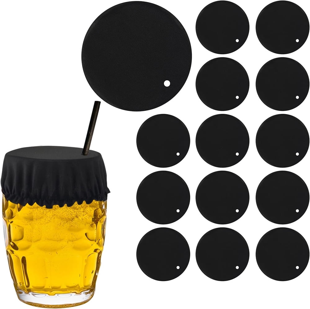 [100-Pack] Drink Covers for Alcohol Protection - Fabric Drink Protector for  Men & Women - Wine Glass Covers to Prevent Your Drink Getting Spiked 