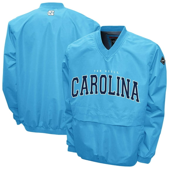 Men's Franchise Club Carolina Blue North Carolina Tar Heels Windshell FC Member V-Neck Pullover Jacket