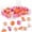 Orange, Pink, Rose Pink, variant on 60 Pcs Cute Push Pins Decorative Push Pins Thumb Tacks Colorful Flower Pushpins, Flower Thumb Tack for Cork Board Wall Office Home