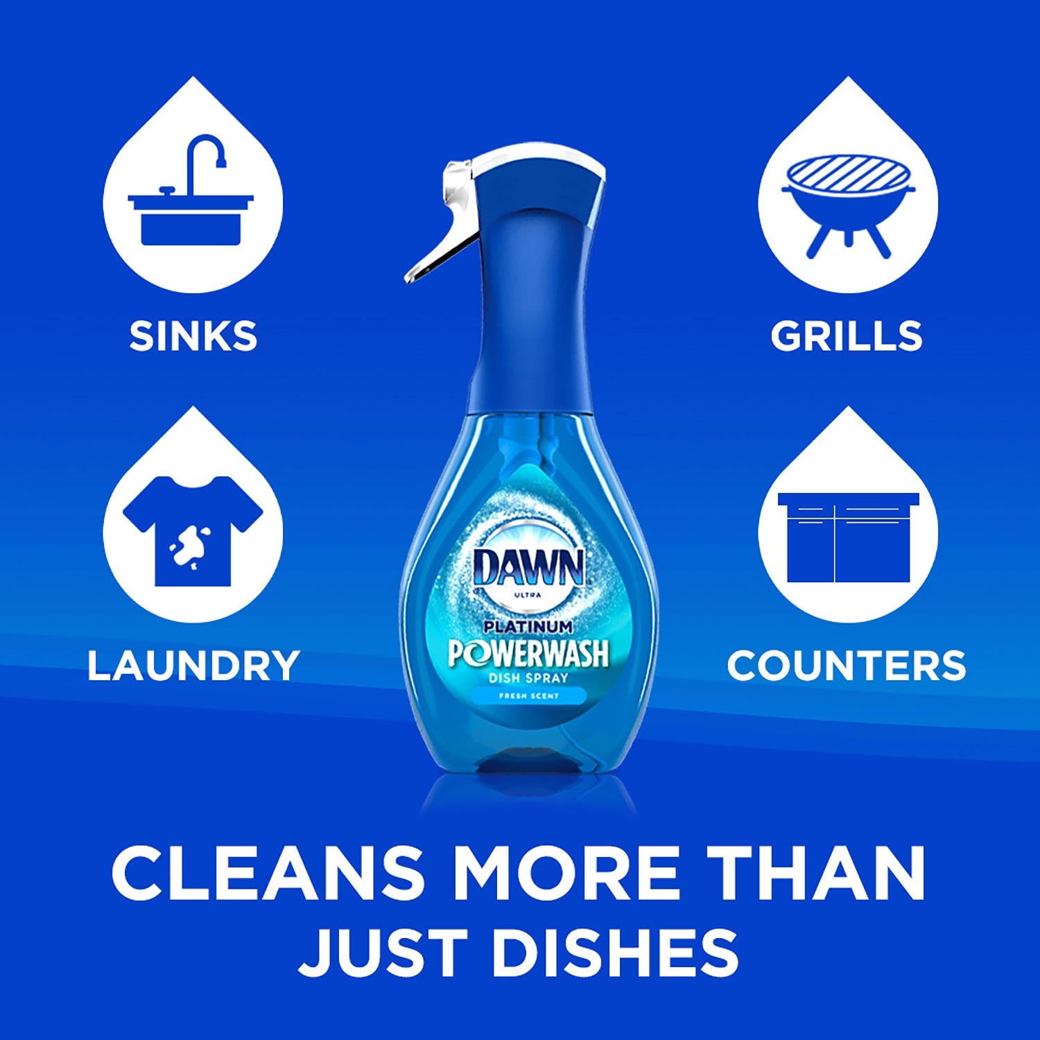 Dawn Platinum Powerwash Dish Soap Spray Refill, Fresh Scent (16 fl. oz., 4  ct.)