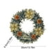 thumbnail image 3 of Herunwer Christmas Wreath with Flocked Pine, Red Poinsettias, Gold Stars, Natural Pine Cones, Holiday Door Decorations, 3 of 6
