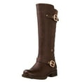 thumbnail image 3 of GLOBALWIN Women's 19YY01 Brown Quilted Knee-High Fashion Boots 6.5M, 3 of 8