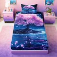 thumbnail image 4 of Manfei Magical Cherry Blossom Twin Sheet Sets for Kids Boys and Girls, Fantasy Tree of Life Bedding 3-Piece, 1 Flat Sheet, 1 Fitted Sheet and 1 Pillowcase, 4 of 6