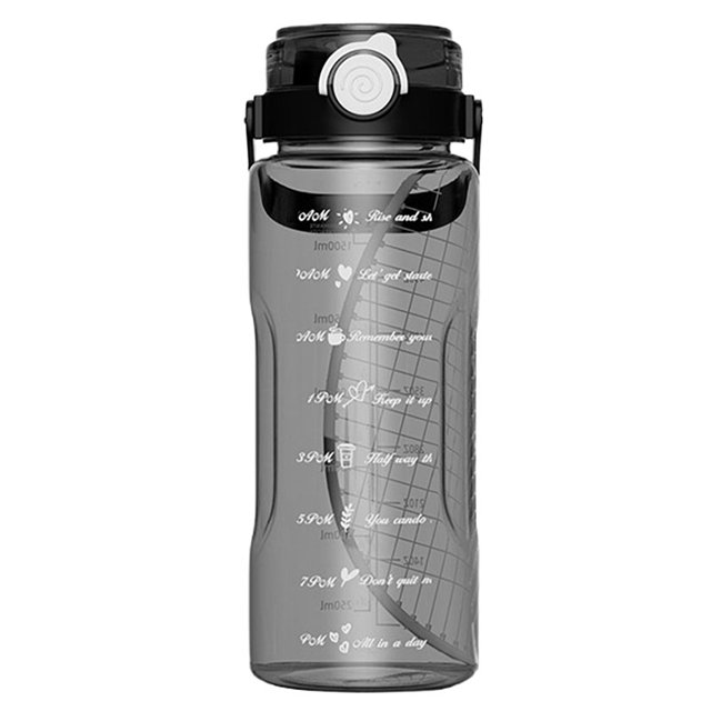 CSChome Gobelet Grande Capacité 2000ML Bouteille d'Eau Alimentaire Étanche avec Échelle pour Boisson Sportive