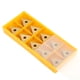 thumbnail image 1 of Inserto Cnc Inserto Triangular Hoja De Inserción Cnc Inserto R0.4 10 Piezas Triangular CNC Inserto De Doble Cara Para Semiacabado Y Desbaste De Acero Mgaxyff T9125-160404 (R0.4), 1 of 8