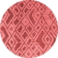 thumbnail image 1 of Ahgly Company Indoor Round Abstract Red Modern Area Rugs, 8' Round, 1 of 4
