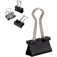 thumbnail image 1 of - Juego de 24 clips para documentos - 32 mm - Caja de clips de papel multifunción - Clips para carpetas - Clip de papel de metal para notas - Papel de carta - Clip para suministros de oficina - Negro, 1 of 5