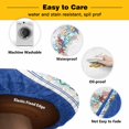 thumbnail image 3 of Elastic Fitted Round Tablecloth, Navy Blue Ocean Waterproof Stretch Table Cover for 45"-54" Tables, Summer Coastal Beach Nautical Starfish Washable Outdoor Tablecloths for Patio, Picnic, Camping, 3 of 9