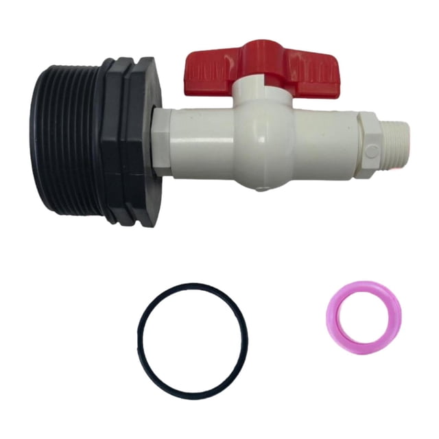 Válvula de control de PVC para grifo de barril, accesorio resistente al desgaste, práctico y de fácil instalación, conector para tanque de agua,